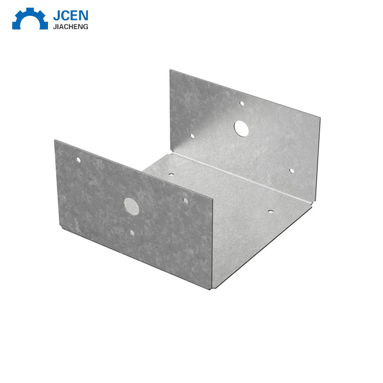 Custom Galvanized Metal Post Support Square Post Brackets