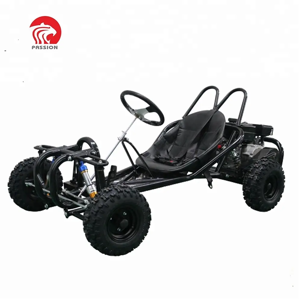High speed off road style 196cc gasoline go kart with disc brake