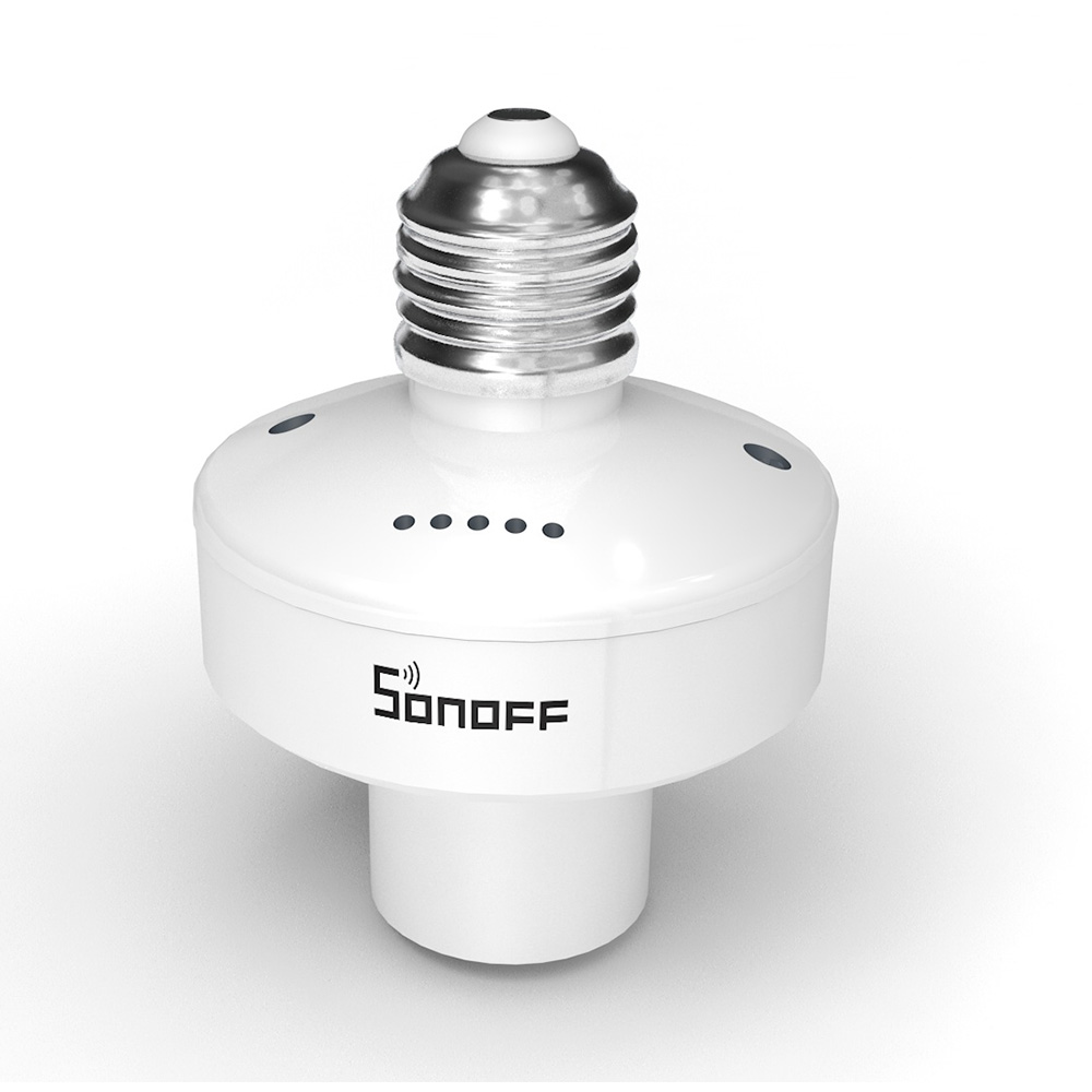 SONOFF SlampherR2 Wi Fi Smart лампочки держатель лампы E27 APP/433 RF/LAN дистанционное управление для Умный дом автоматизации работает с Alexa