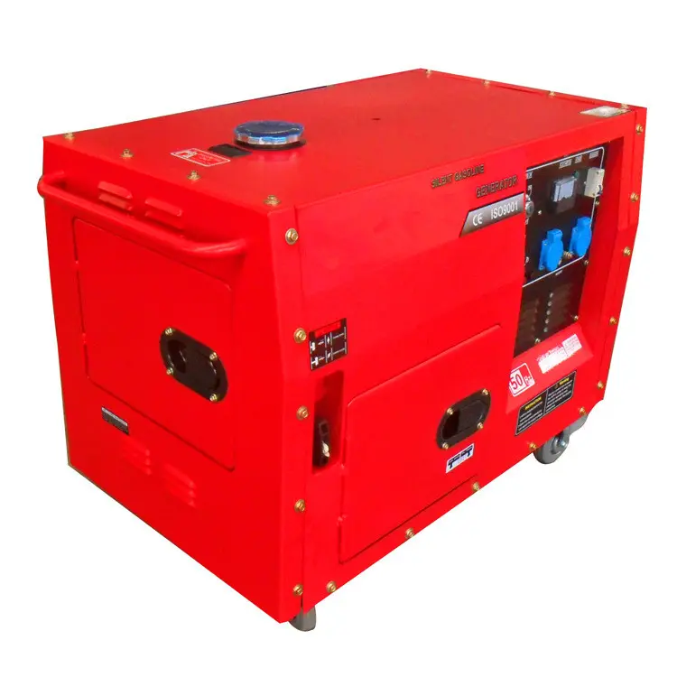 Moderate price silent 8500w 15hp gasoline generator air cooled