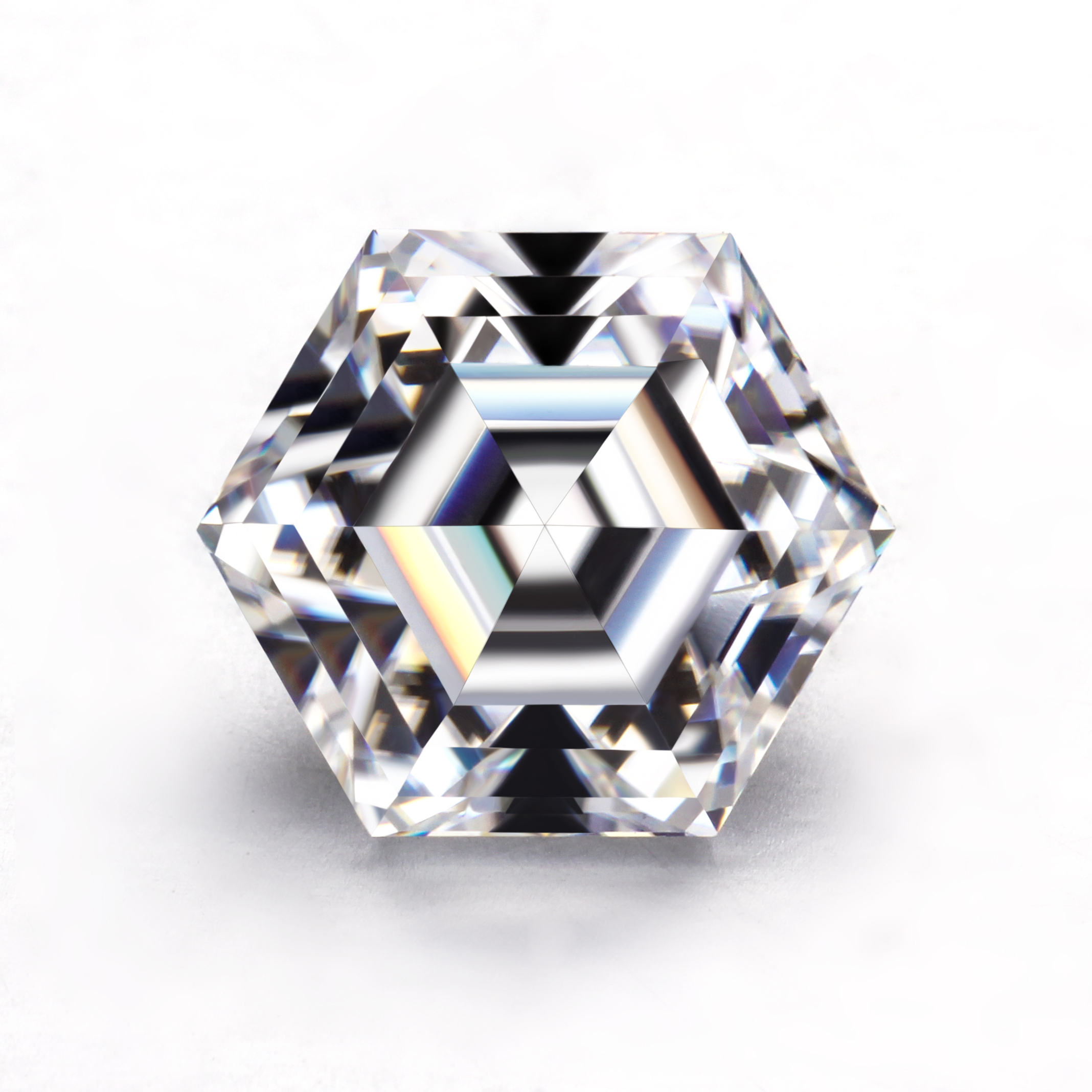 Оптовая продажа от Starsgem, синтетический драгоценный камень EF VVS, шестигранная огранка, Свободный Муассанит