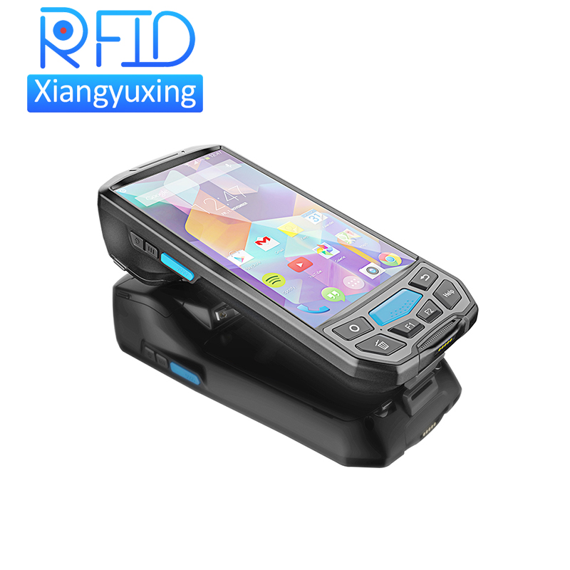 LF RFID nfc портативный терминал 1d 2D сканер штрих-кода android pda с принтером
