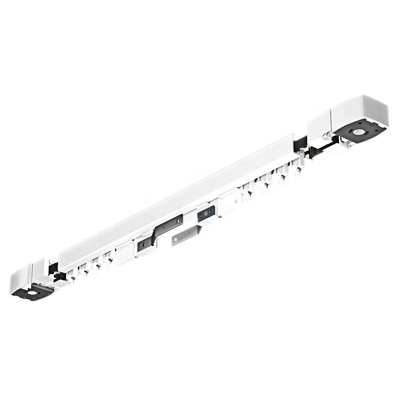 ceiling mount curtain rail, curved curtain track, electric curtain track with remote controlling for curtain motor