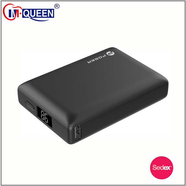 Быстрая зарядка 3,0 powerbank 10000 mah портативный умный мобильный power bank 5 v 2.1a светодиодный цифровой дисплей зарядное устройство