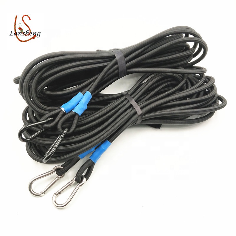 Strong Elasticity Heavy Duty Uv Resistant Bungee Cord With Carabiner Hook