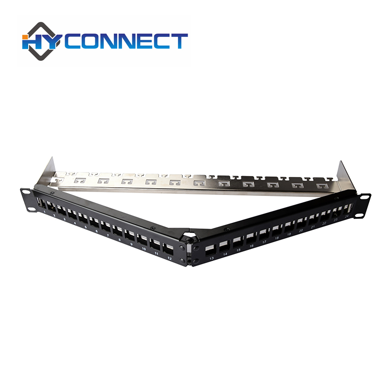 network patch panel 1U FTP 24 port Angled blank patch panel