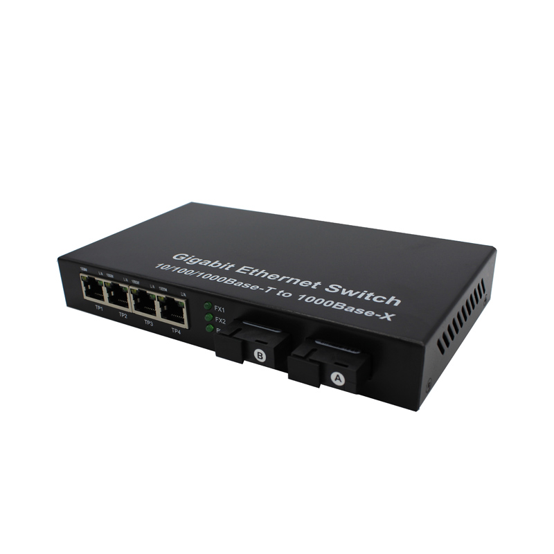Одиночное волокно SM 10/100/1000 Мбит/с Гигабитный оптический конвертер RJ45 Ethernet волоконно-оптический аудио-видео конвертер