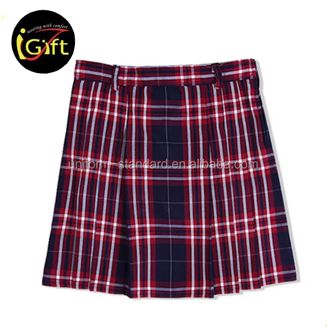 iGift Popular Style Costume Plaid Skirt Wholesale School Uniform Kilt