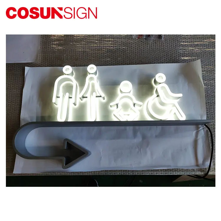 COSUN LED Illuminated Toilet Restroom sign