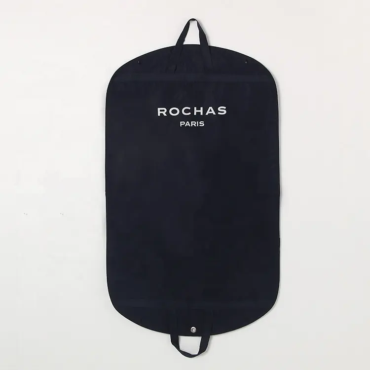 Own Brand Logo Printing on Luxury Dress Cover Garment Suit Bag with Pp Non Woven Fabric