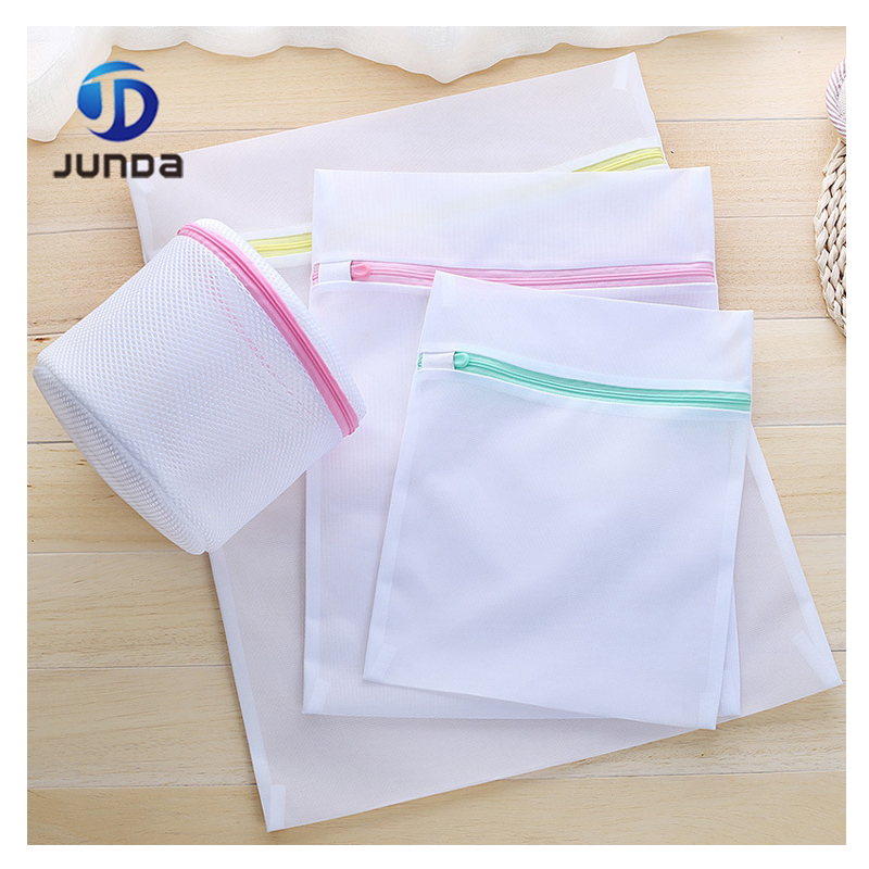 Foldable high quality cheap custom laundry wash mesh bag for home