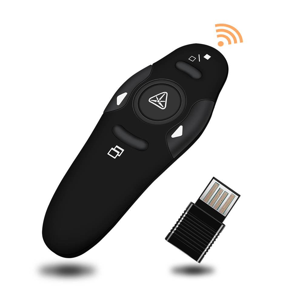 Беспроводной USB RF пульт дистанционного управления с красной лазерной указкой ручка для поворота PPT Powerpoint презентация