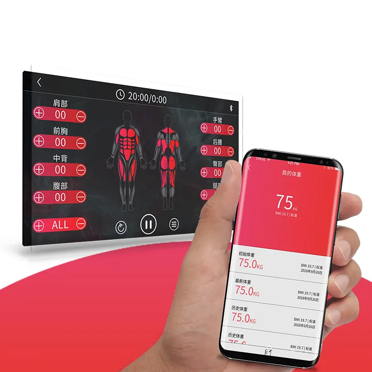 Тренажер для фитнеса Bodytech ems/беспроводной тренировочный костюм ems/электростимуляционные машины