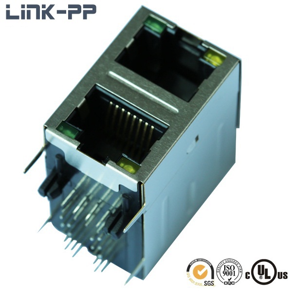 Двухслойный разъем RJ45 1840694-3 с/без светодиодов