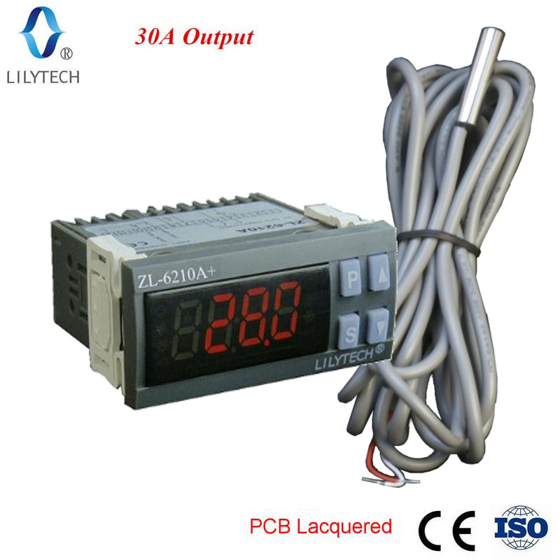ZL-6210A +, 30A реле, регулятор температуры, термостат 30a, Lilytech, 30 А