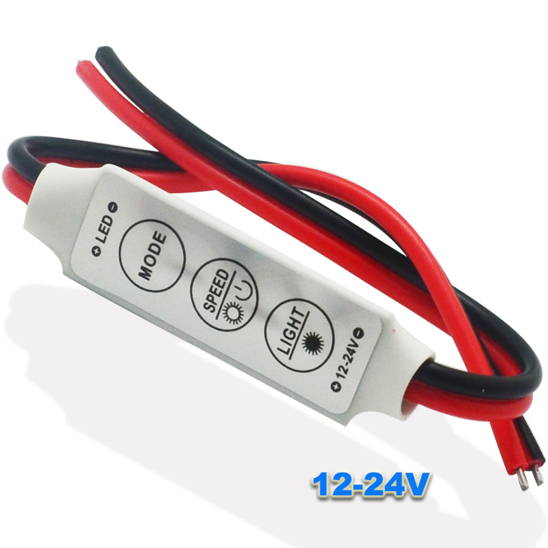 DC12V-24V Свет Диммер RF сенсорный диммер мини светодиодный диммер одного цвета