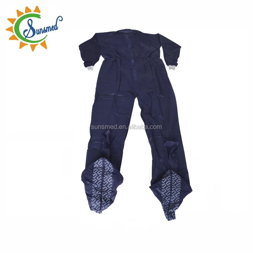 Coverall products disposable coverall workwear nonwoven coverall with non-skid shoecover