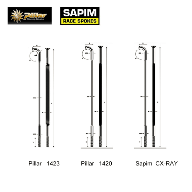 Велосипедные спицы pillar 1423 1420 sapim cx-ray для дорожного велосипеда mtb велосипед aero спицы углеродные колесные спицы