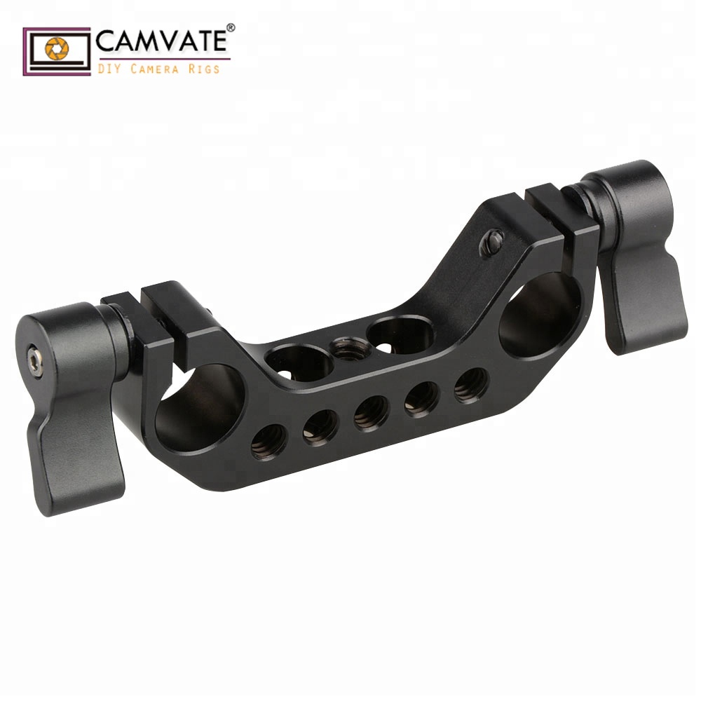 CAMVATE 15 мм операторские рельсы с зажим 1/4 "-20 ниток черная ручка для камеры DLSR Риг клетка опорная плита