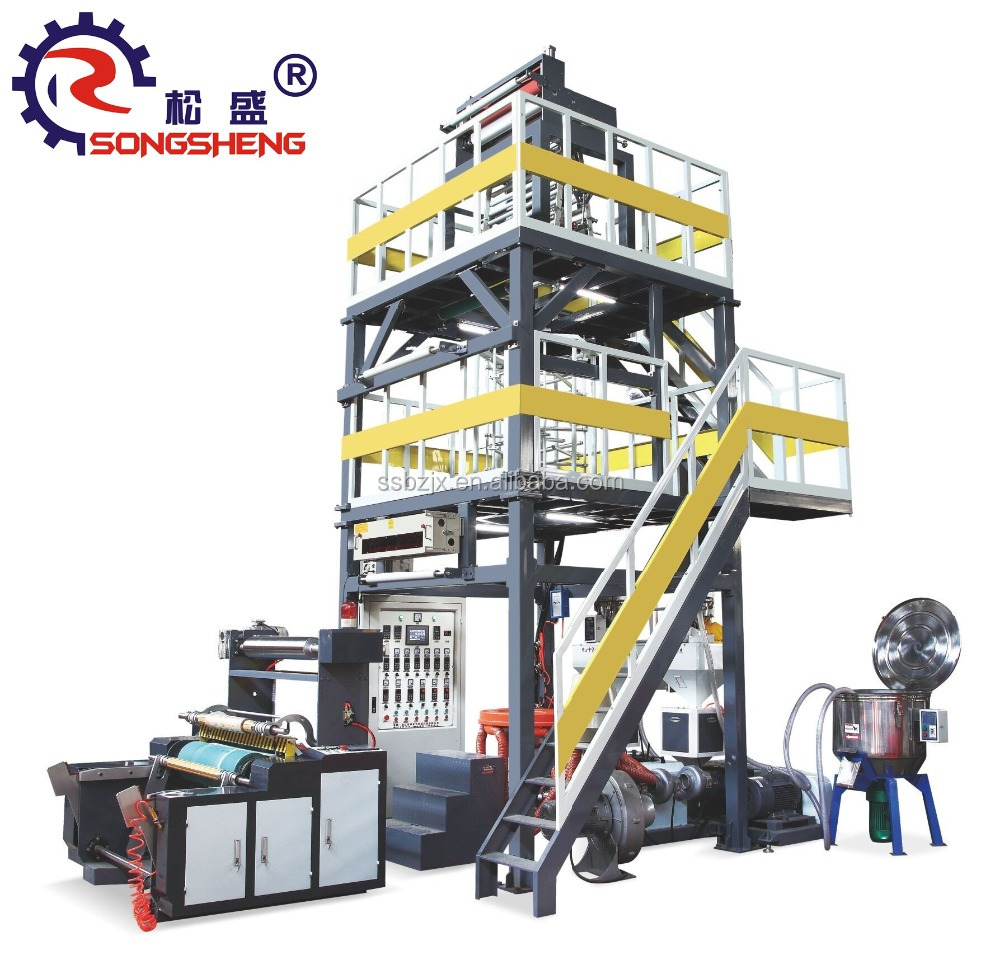 Машина для экструзии пленки ABA Songsheng ABA модель три/3-слойная экструзия LDPE/HDPE выдувная формовка PE 3T - 10T 5800*2600*5000