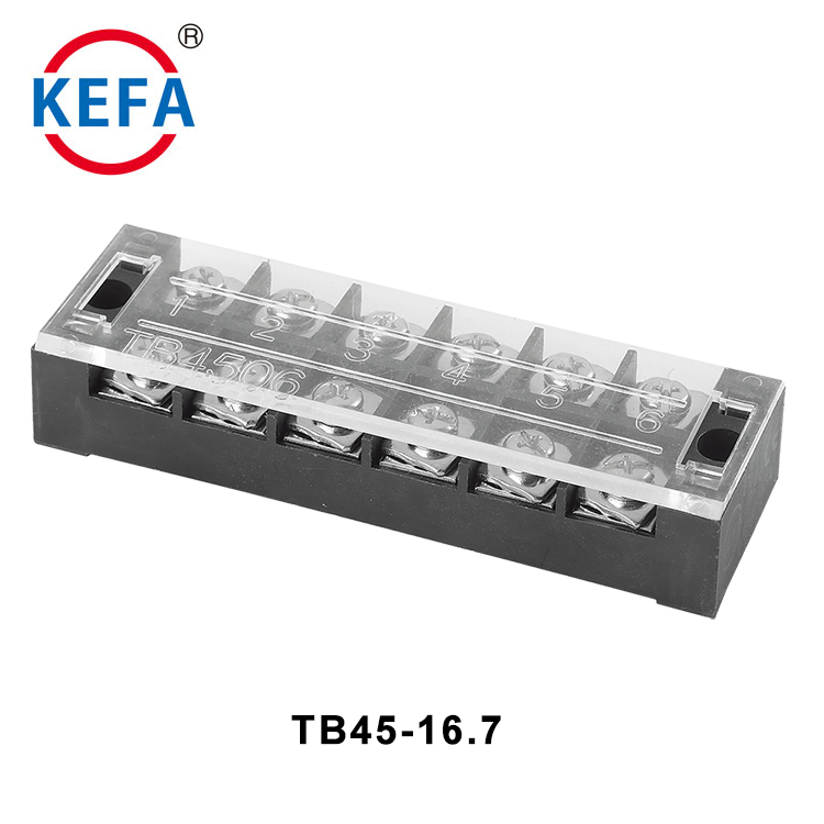 PA66plastic TB45-16.70mm TB серии установленный барьер клеммный блок разъемов 600V/45A