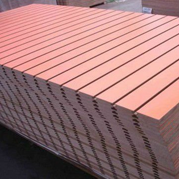 Щелевая панель МДФ доска для кабинета от фабрики дерева Linyi
