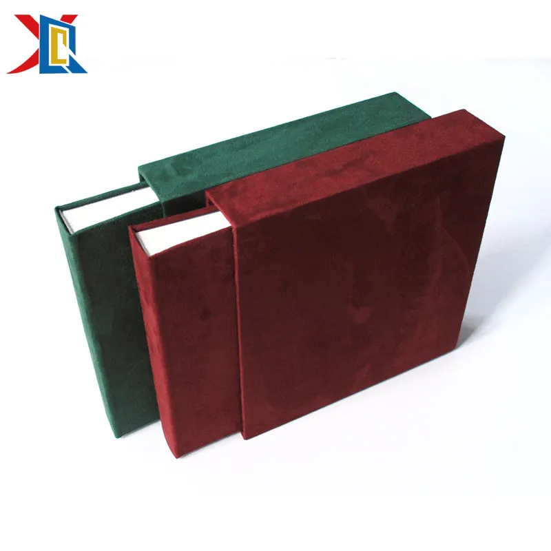 Элегантная бархатная Гостевая книга на заказ в твердой обложке с подарочным комплектом в коробке