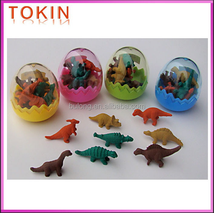 Animal shaped Eraser within a plastic egg box
