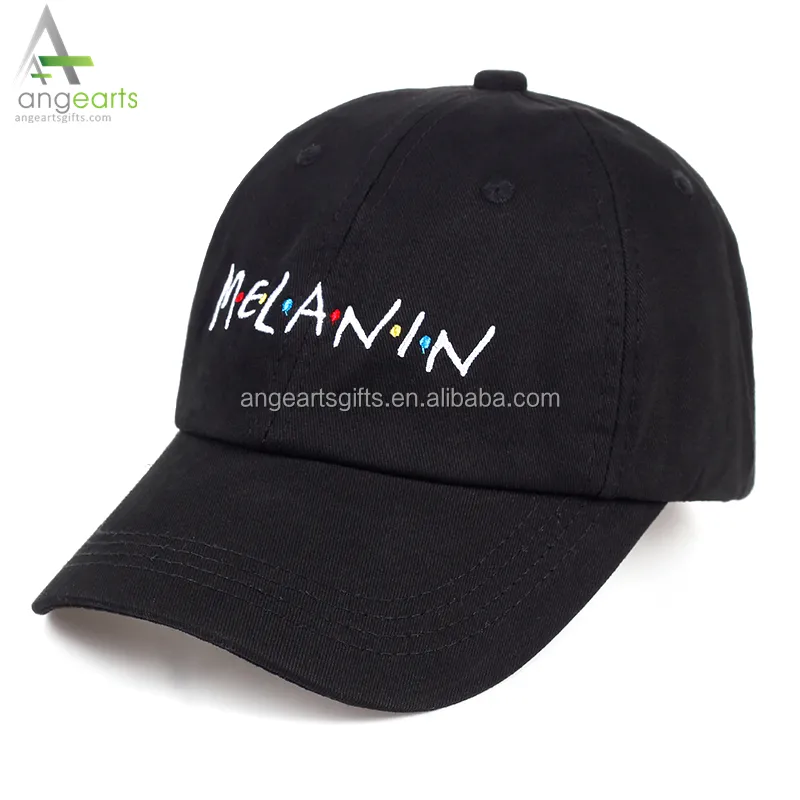 2018 new arrival MELANIN letter embroidery baseball cap women snapback hat adjustable men fashion Dad hats wholesale