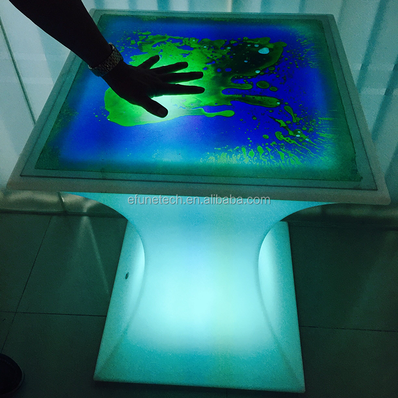 Новые продукты 2018 rgb раскраска меняющая жидкость Настольная led Коктейльные интерактивные барные столы