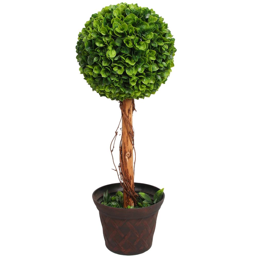 Прямая поставка с фабрики пластиковые искусственные топики зелени boxwood Трава шар бонсай дерево для наружного внутреннего украшения