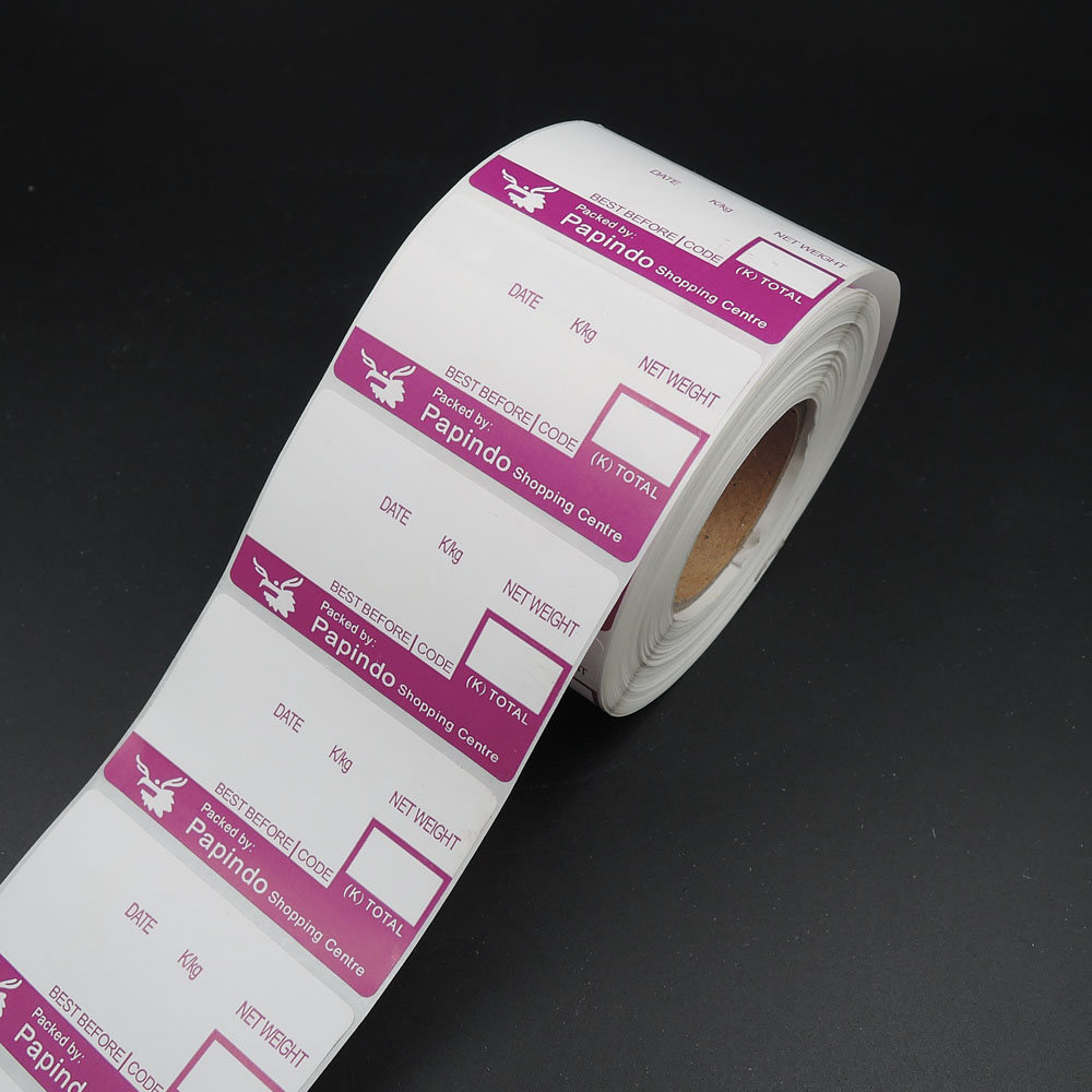 Adhesive thermal direct paper of food label for supermarket