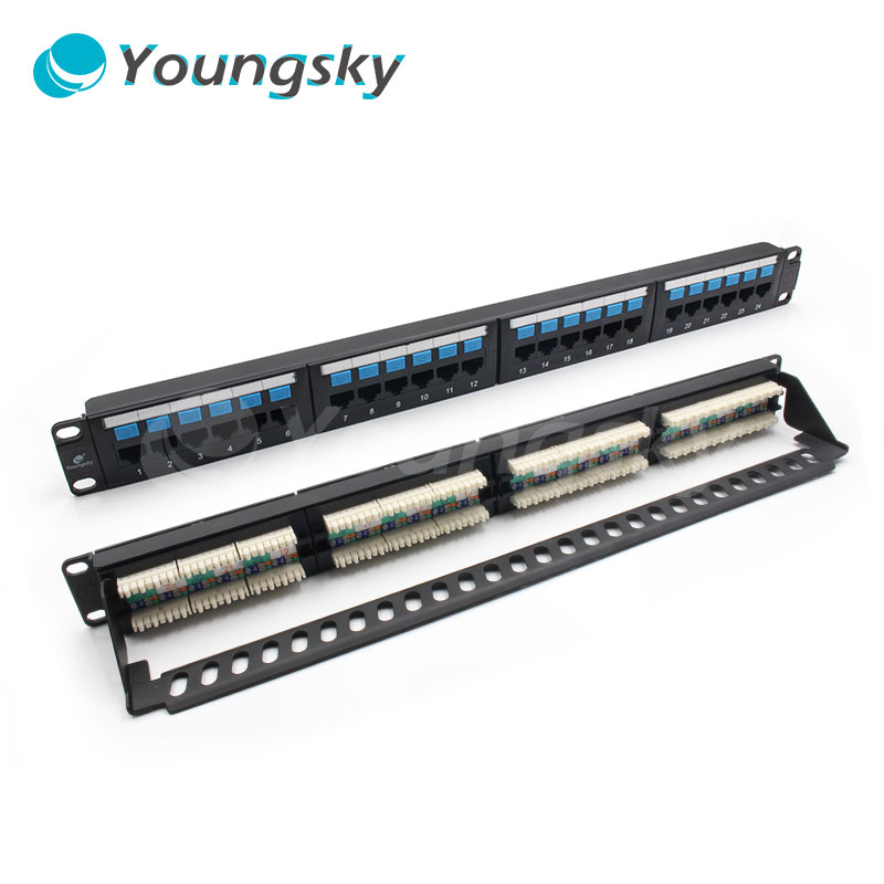 1u cat6 24-портовая патч-панель для структурированных кабельных систем инсталяция сети