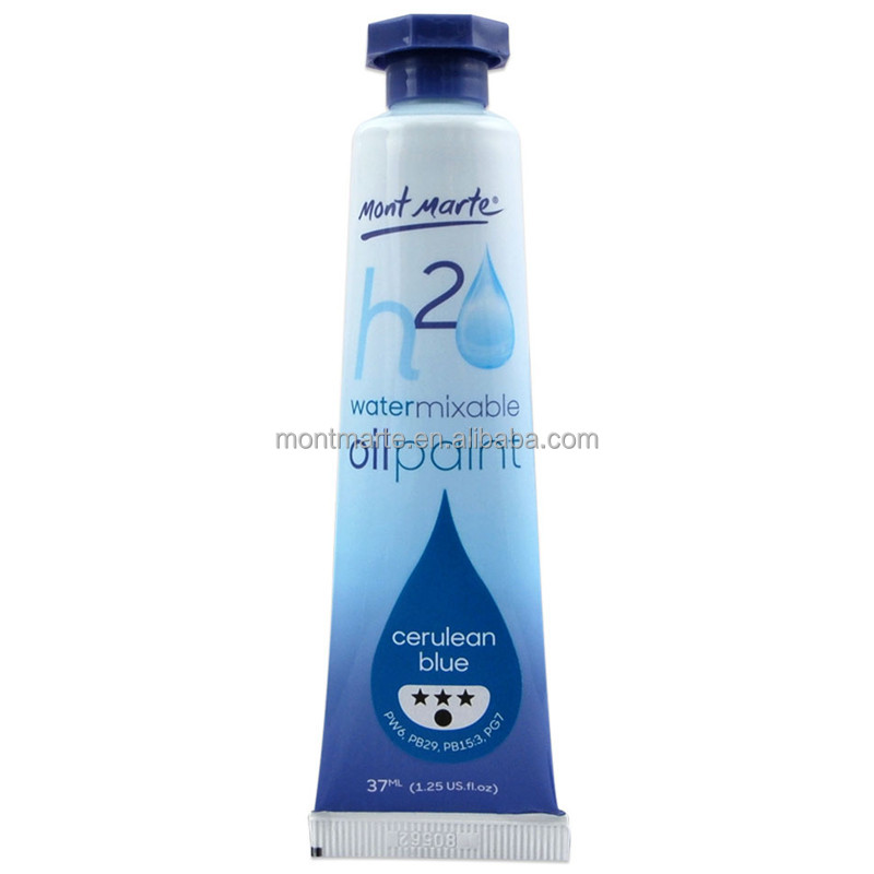 Mont Marte Water Mixable Oil Paint 37ml - Cerulean Blue
