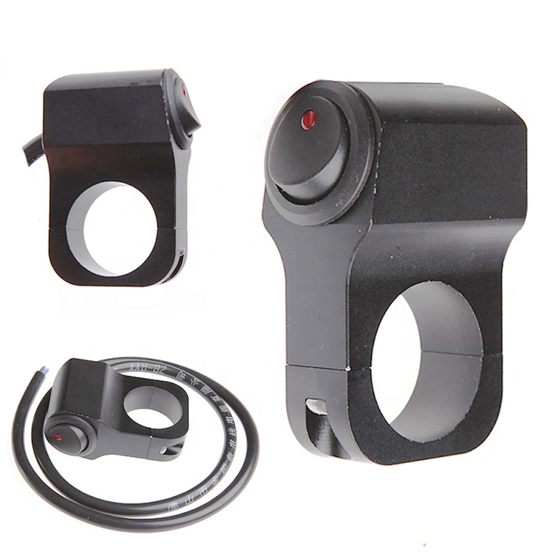 Мотоцикл E-bike Handlebar Grip Mount кнопка включения и выключения фара ВКЛ-ВЫКЛ переключатель в виде маятника с сильным корпусом из алюминиевого сплава
