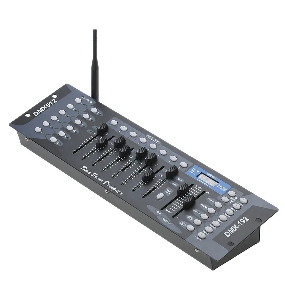 Топ беспроводной DMX512 консоль сценическое освещение контроллер беспроводной DMX 192 каналов для DJ оборудования