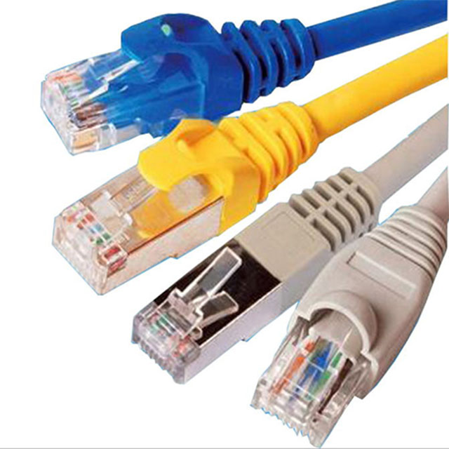 3 метра ПВХ/LSZH UTP cat5e 24AWG/26AWG U/UTP 99.99% неизолированная медная перемычка Соединительный шнур компьютерный кабель