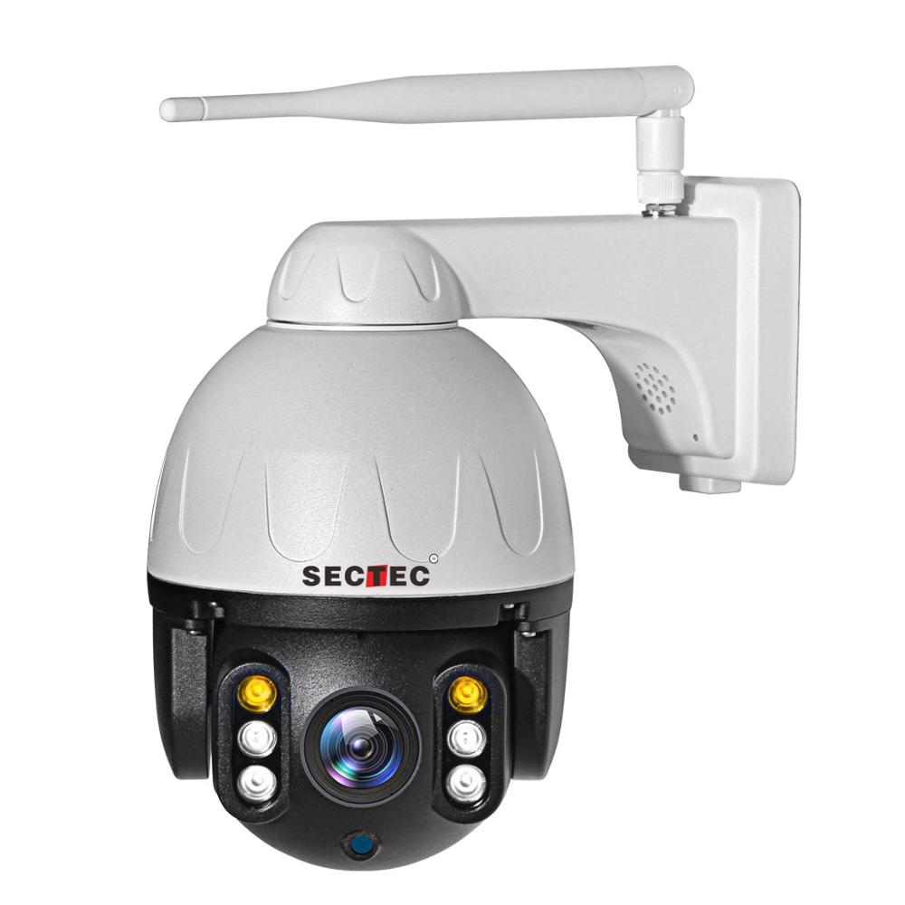 Sectec HD 1080P 2,4G Wi-Fi камера системы безопасности Беспроводная высокоскоростная купольная IP67 водонепроницаемая с автоматическим отслеживанием Full HD PTZ камера
