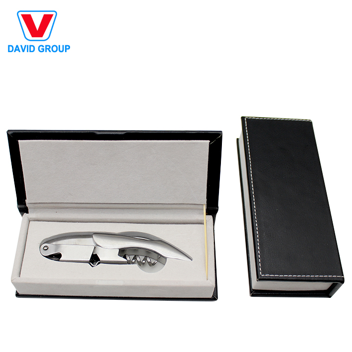 New products 2022 unique wine bottle opener bamboo box set red wine bottle opener for promotion