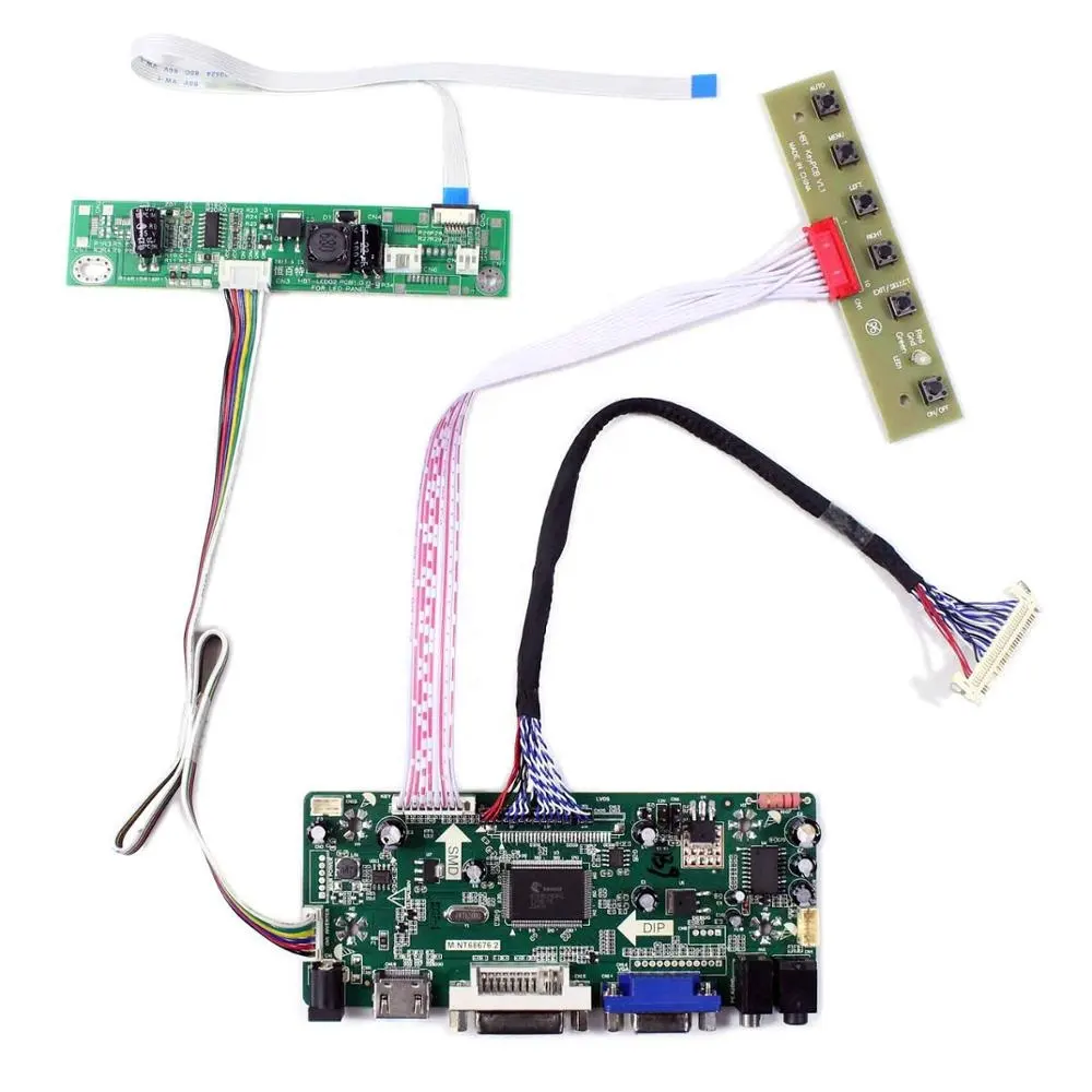 HD MI DVI VGA AUDIO LCD Controller Board M.NT68676 Work for LVDS Interface 21.5inch/23inch 1920x1080 LCD Screen