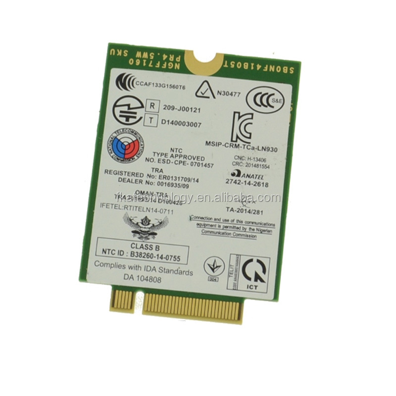 DW5810e teleit LN930 TWH3N NGFF M.2 4G/LTE/DC-HSPA + беспроводная сетевая карта WWAN для планшета Dell Venue 11 Pro (7140)