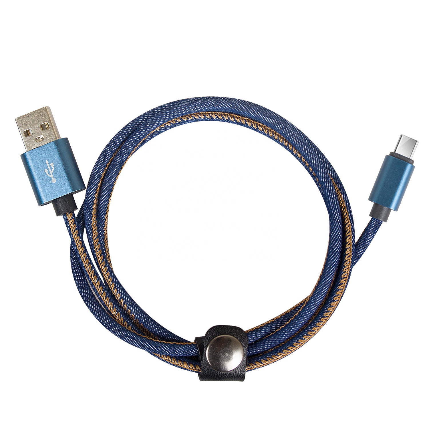 Лидер продаж 2021, 3 фута, черный джинсовый USB-кабель для зарядки телефона Iphone