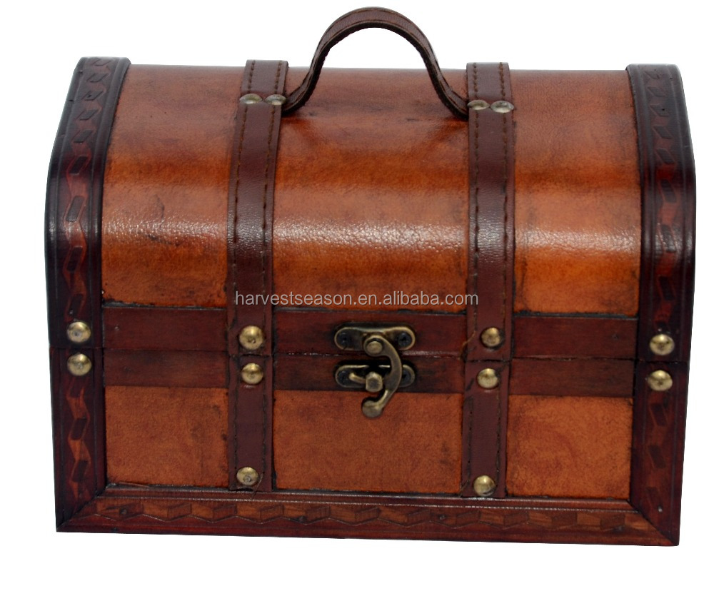 hot sell wooden treasure chest boxes from China factory