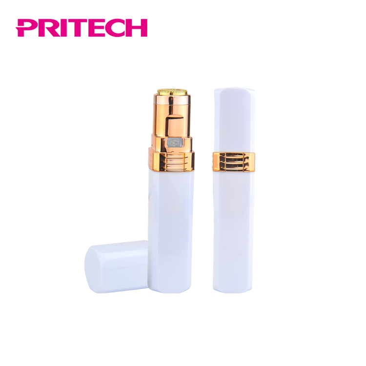 PRITECH Washable Head Portable Travel Use Battery Lady Facial Shaver For Women