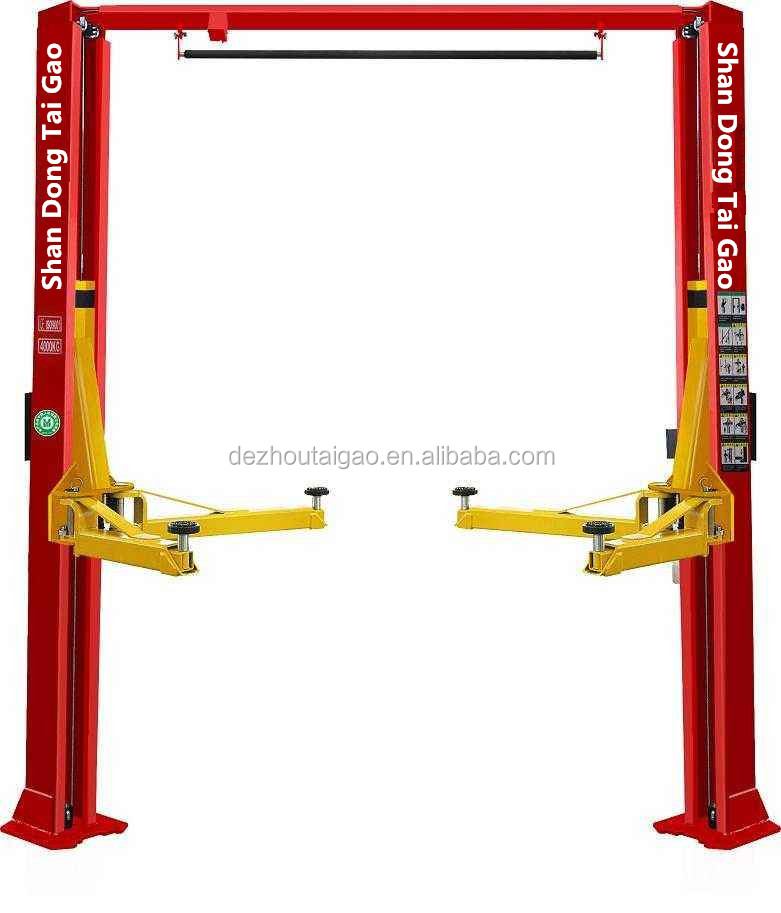 4 ton symmetric arms 2 post car lift/ car elevator