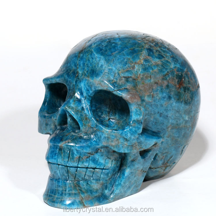 Wholesale crystal skulls blue apatite Skulls