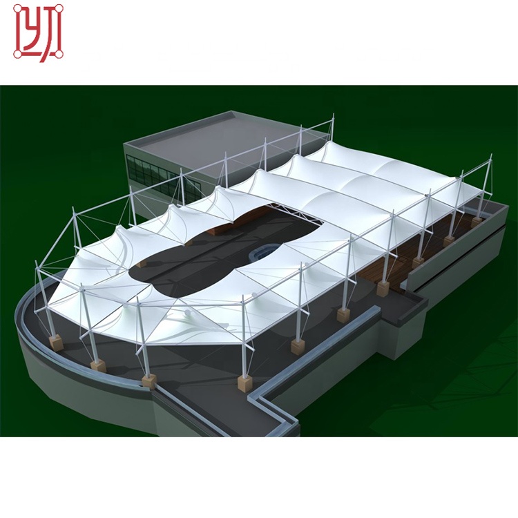 Крыша рамки решетки Prefab легкая стальная для теннисного корта