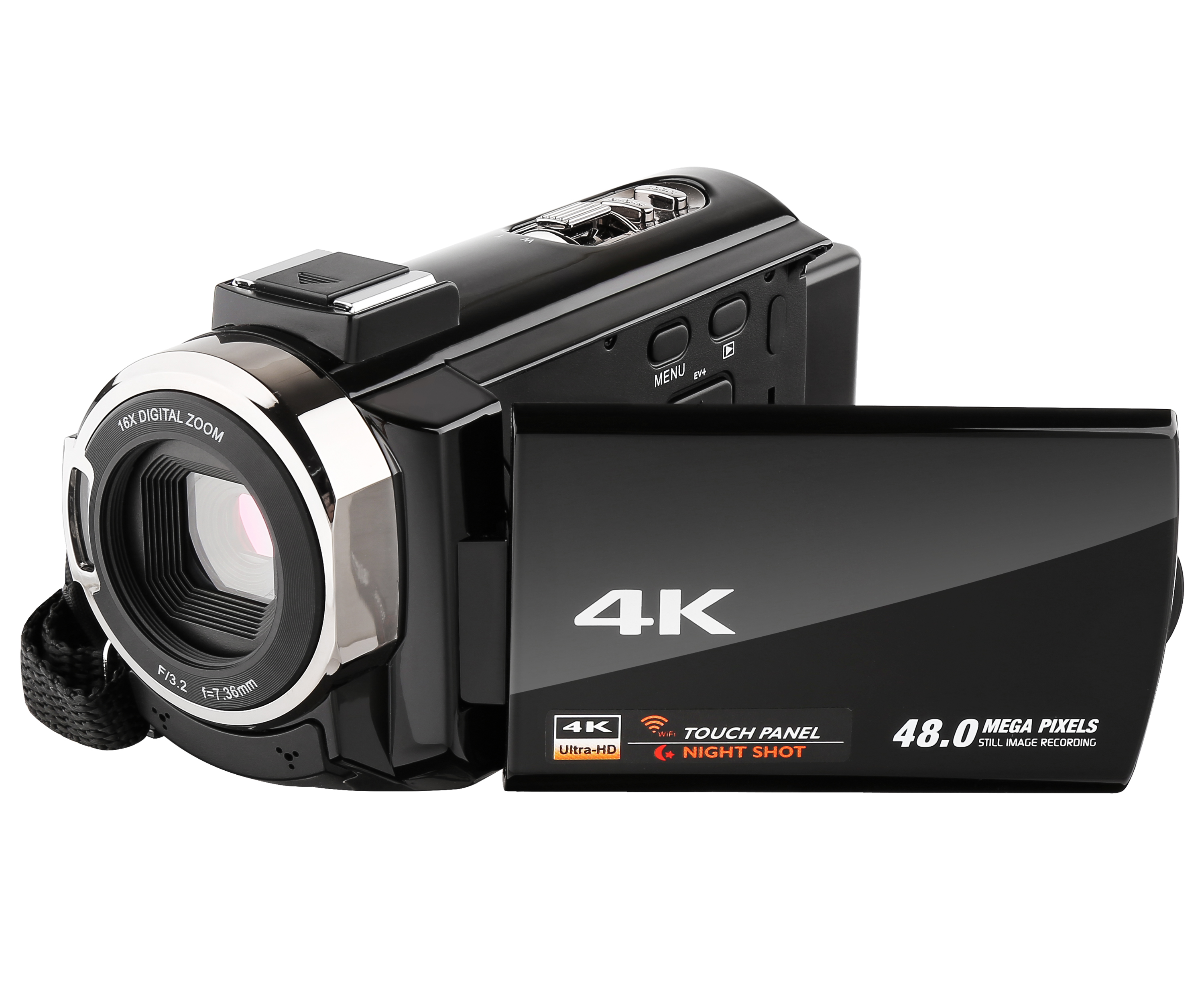Видео камера с возможностью съемки видео 4 к, со сверхвысоким разрешением Ultra HD, Wi-Fi цифровой камеры 48.0MP 3,0 дюймов сенсорный экран ночного видения 16X цифровой зум HDV-514KM