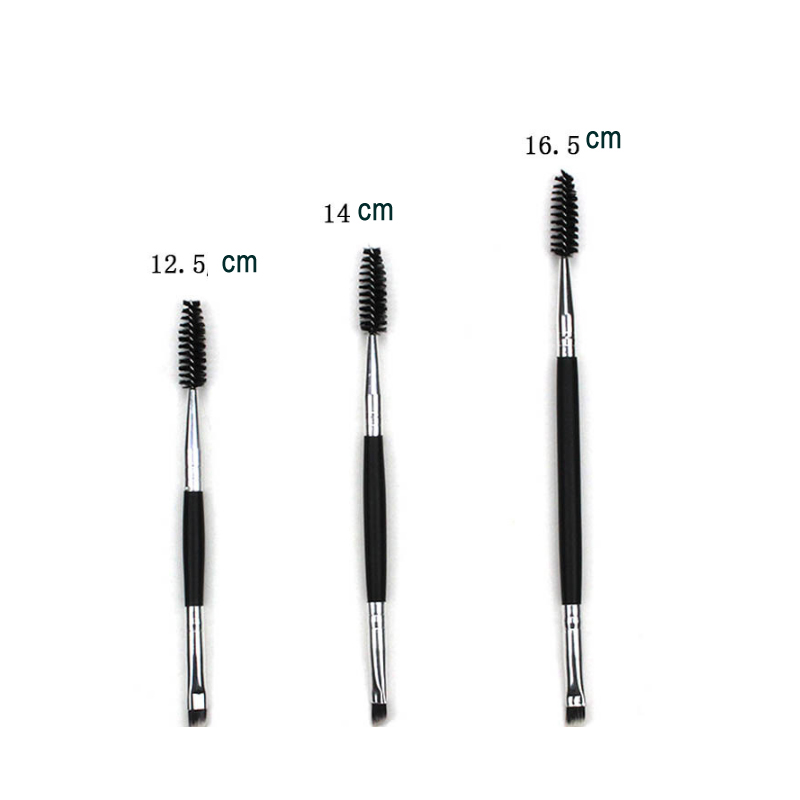 mascara eye lash brush single black double side makeup dual ended private label eyebrow brush