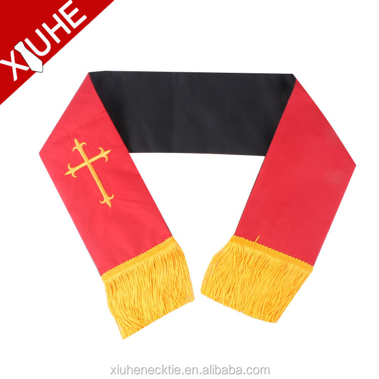 Custom priest ceremonial christian sash with tassels